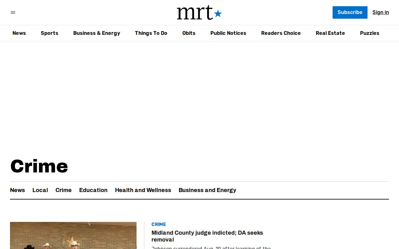Ector County crime-news coverage at Midland Reporter-Telegram crime